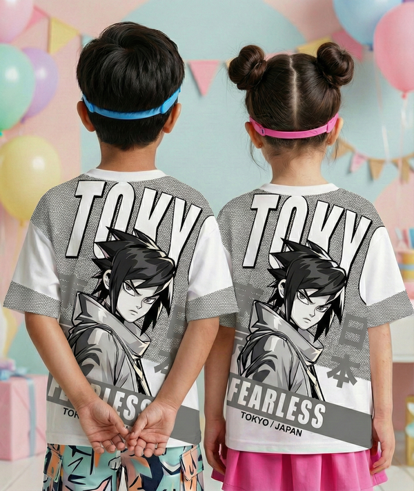 Unisex Kids Anime T-Shirt - Image 4