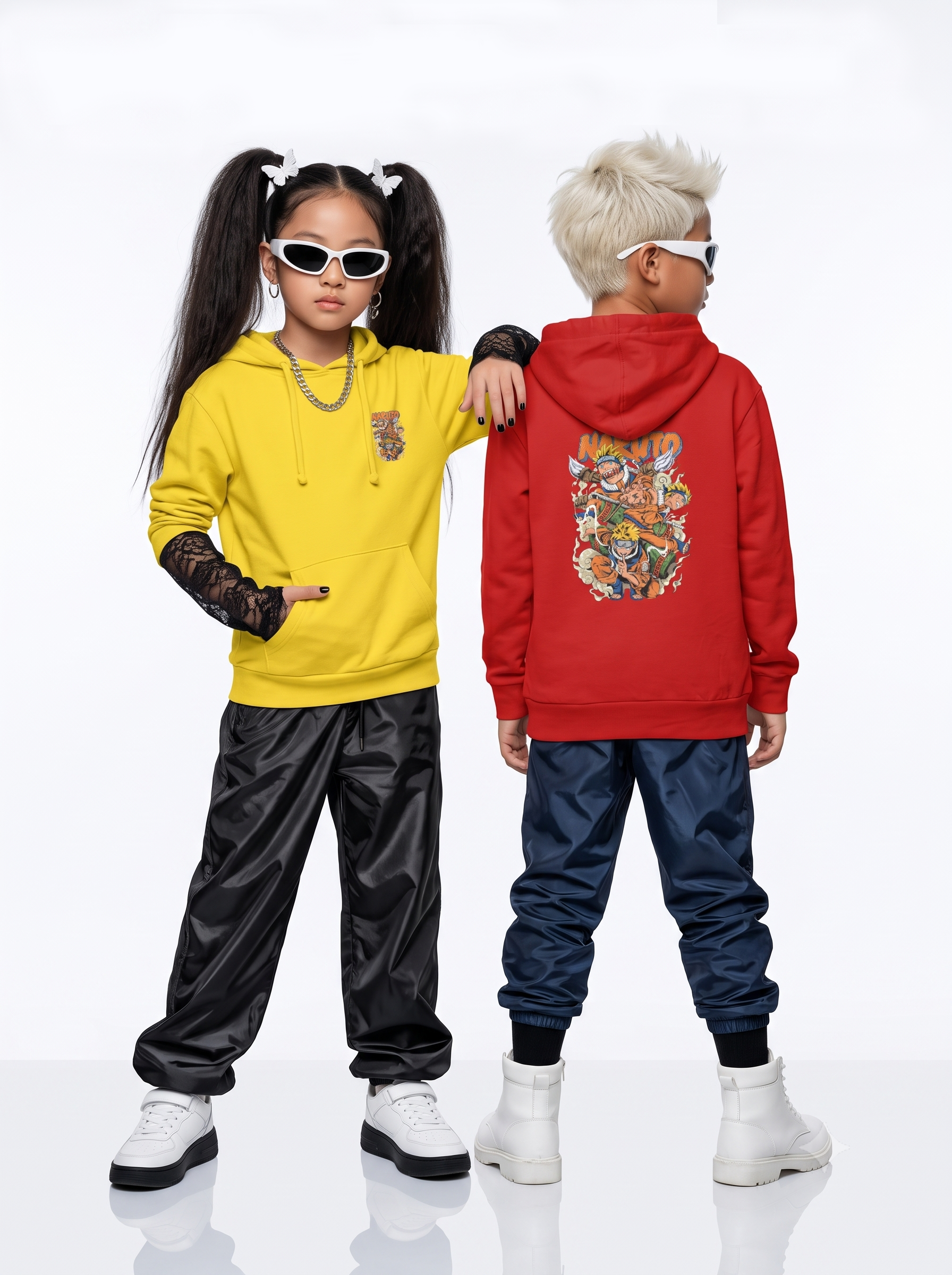 Unisex Kids Anime Hoodie, 4 colors, 9 sizes