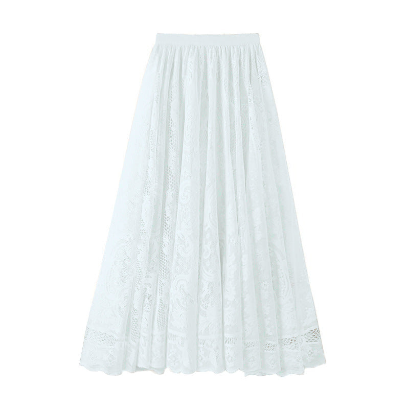 Korean Crocheted Lace Skirt