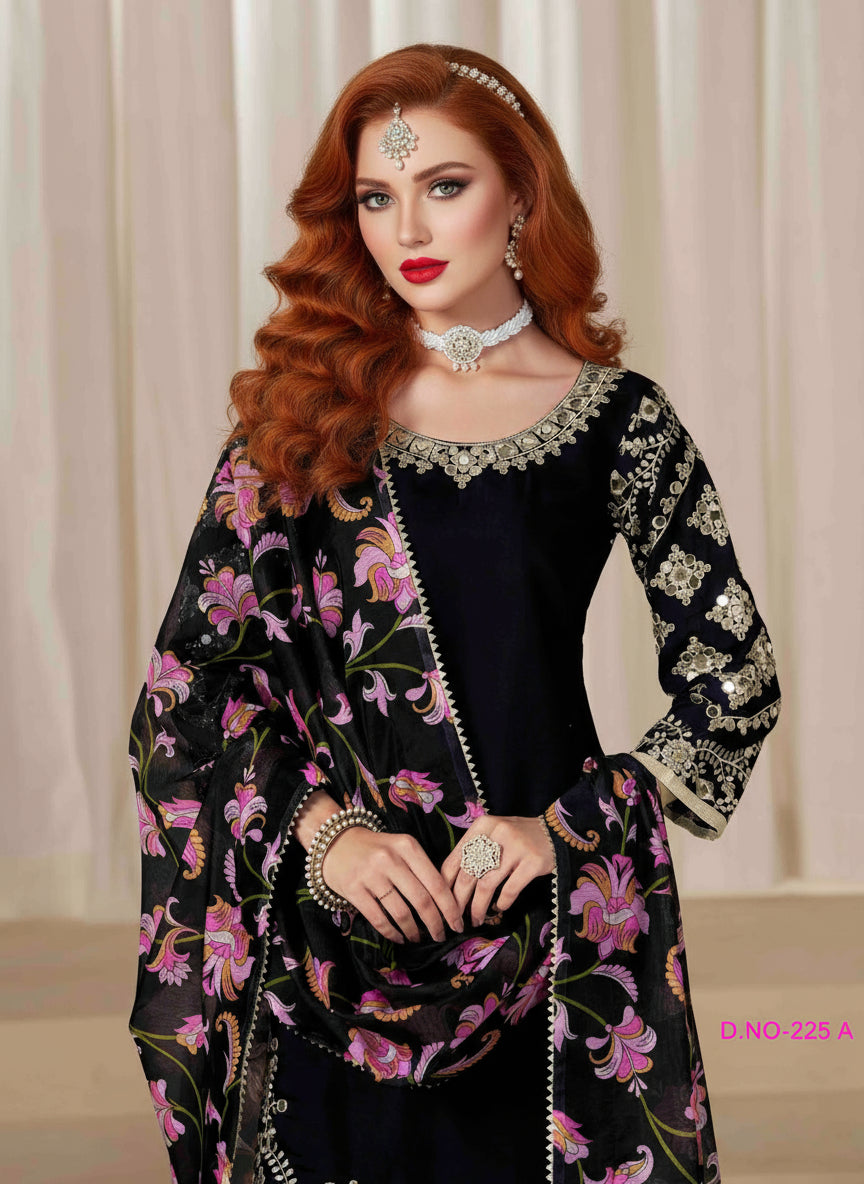 Women's Salwar Suit - Semi Stitched