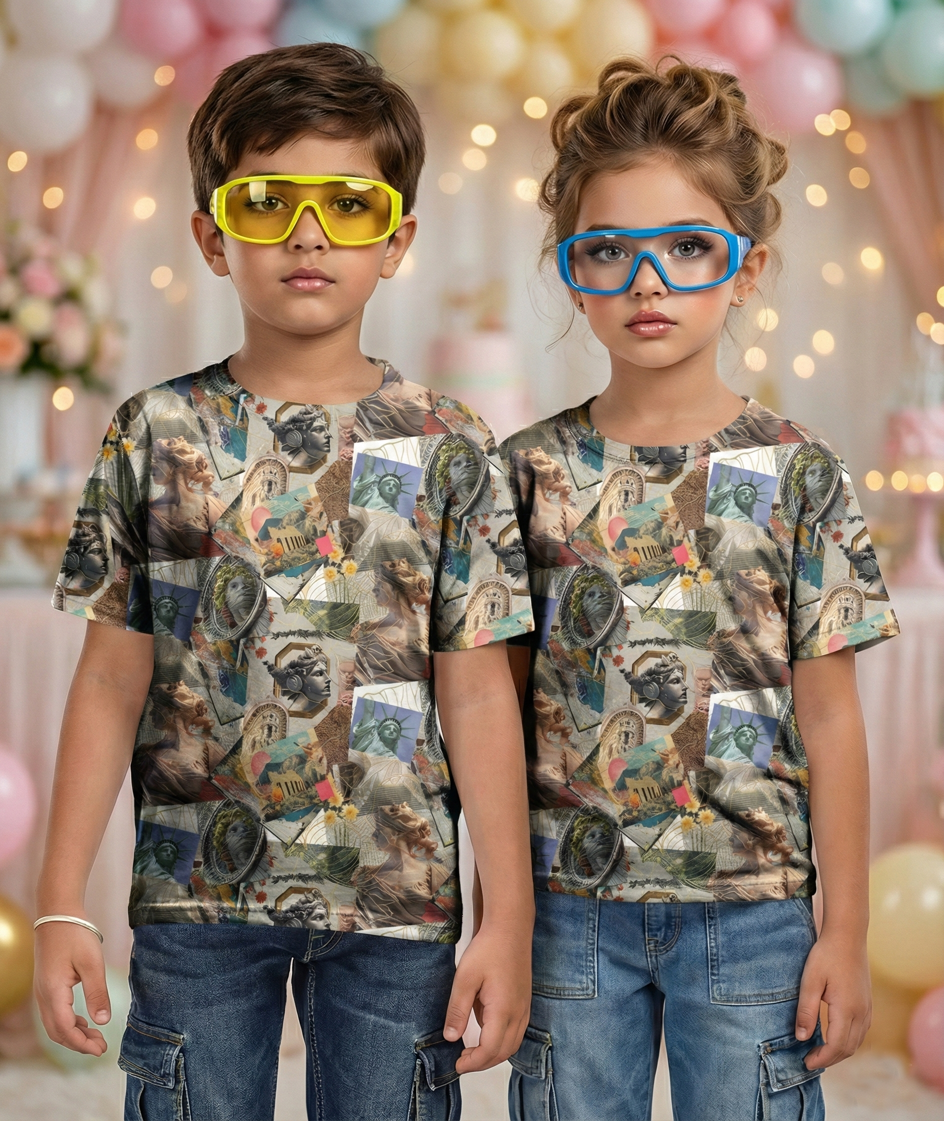 Kids AOP collage T-Shirt - 5 year to 13 years