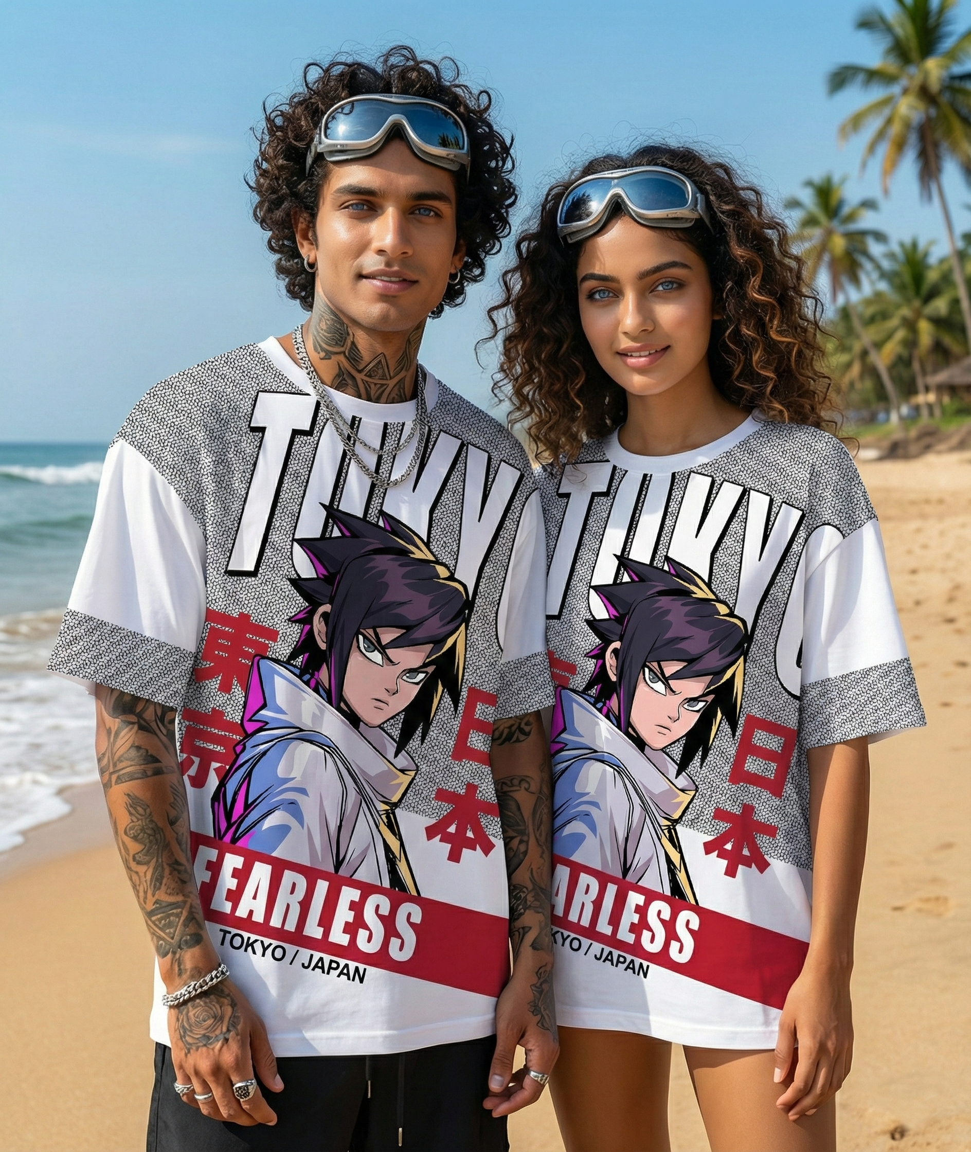 Unisex Anime Oversized Tee