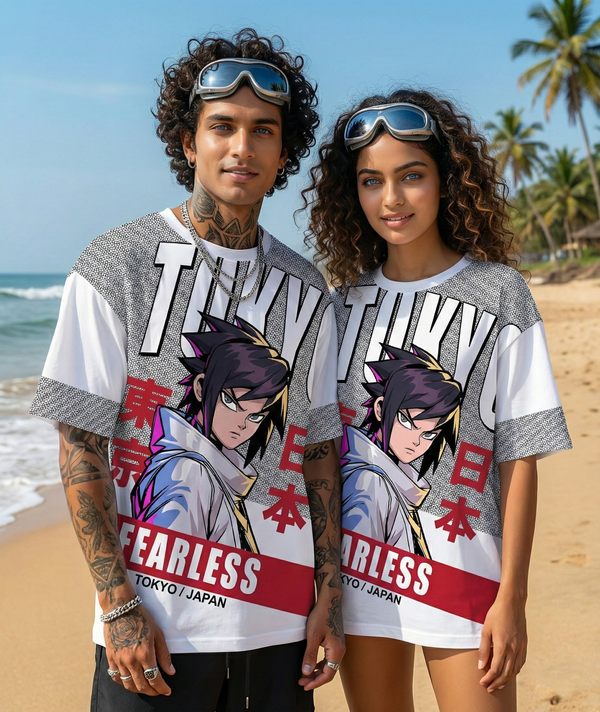 Unisex Anime Oversized Tee - Image 4