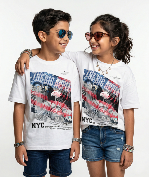Unisex Crew Neck NYC T-Shirt - 12 month to 13 years - 7 colors - Image 4