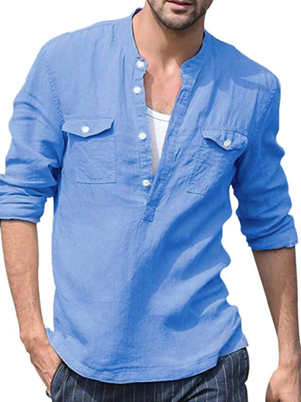 Men's Cotton Linen Shirt