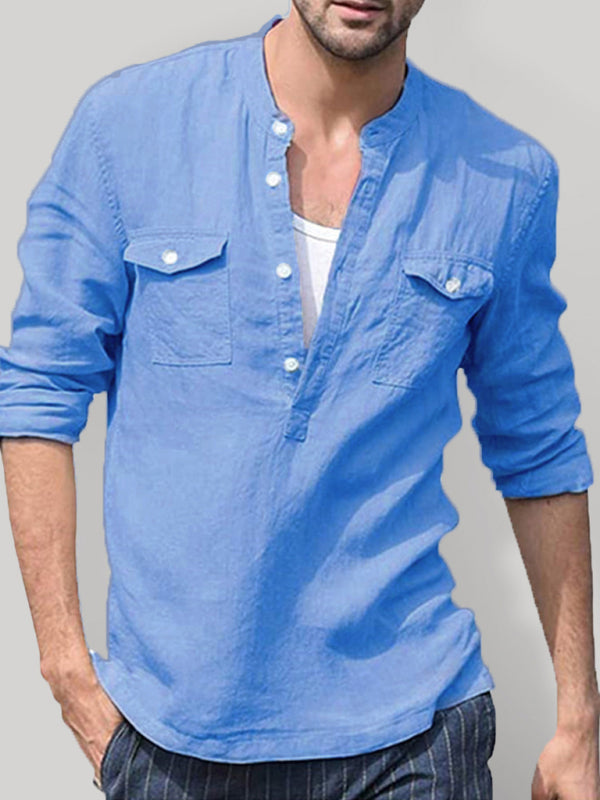 Men's Cotton Linen Shirt
