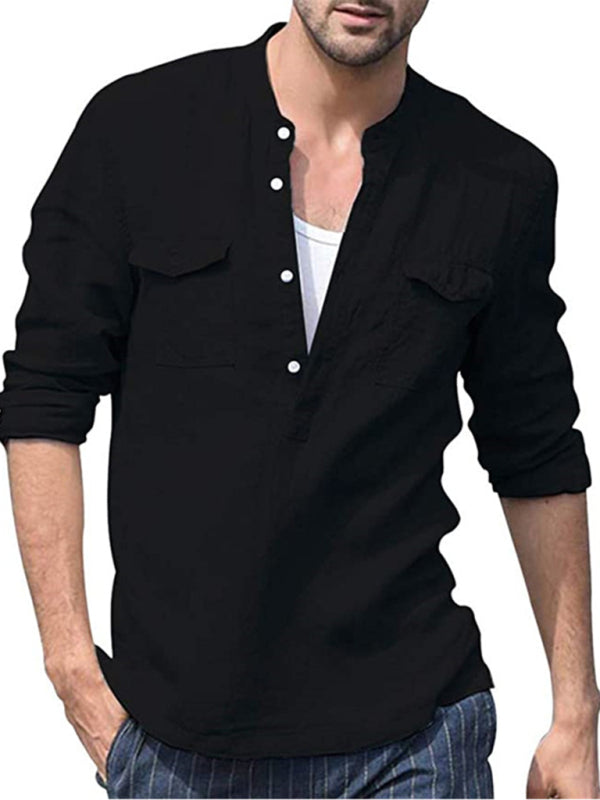 Men's Cotton Linen Shirt