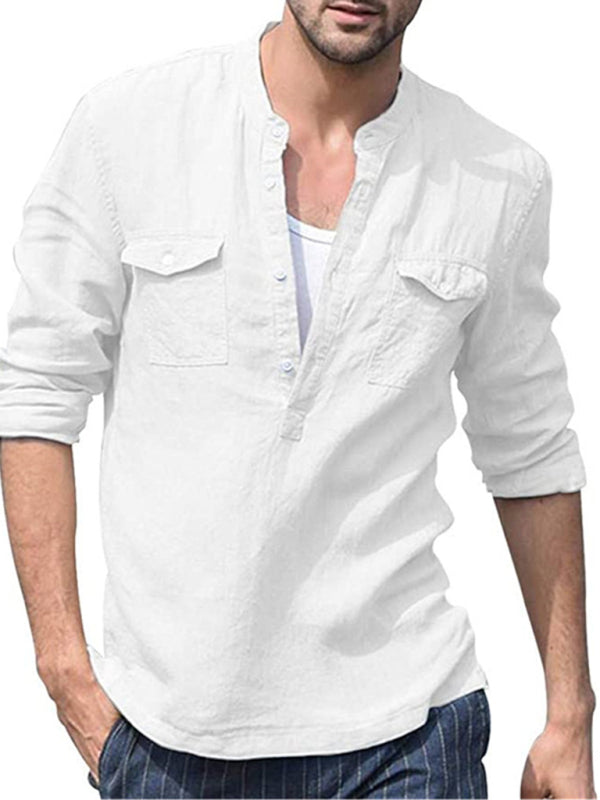 Men's Cotton Linen Shirt