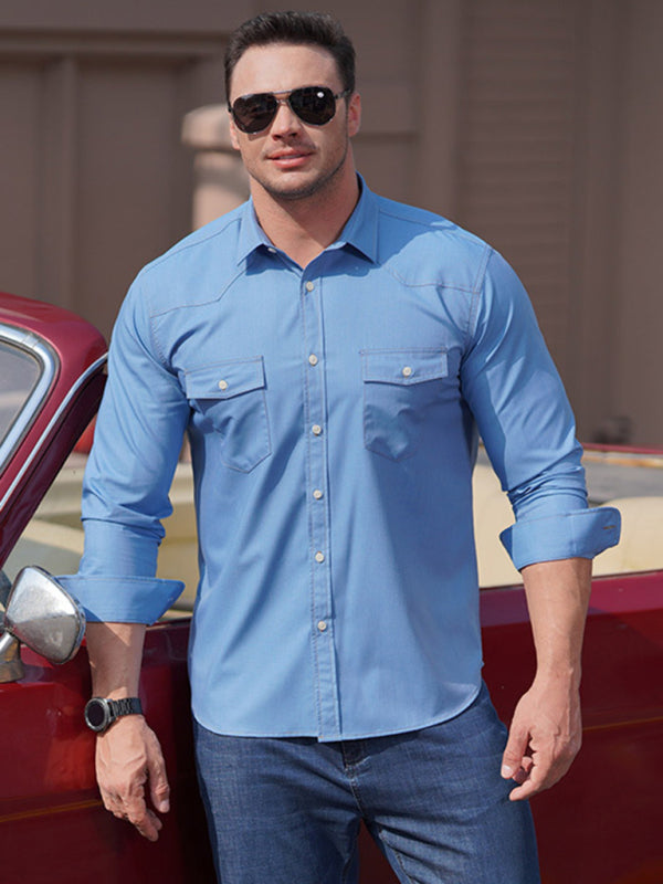 Men's Stretch Denim Shirt