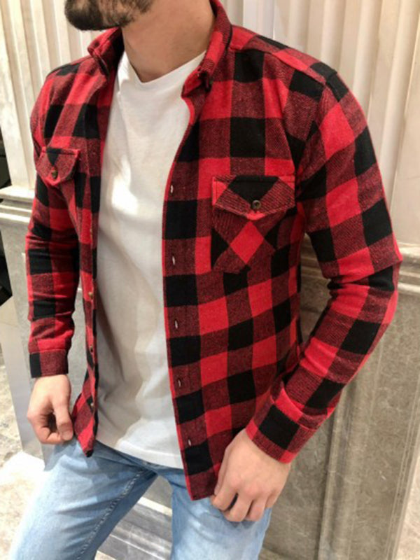 Men's Retro Plaid Shirt