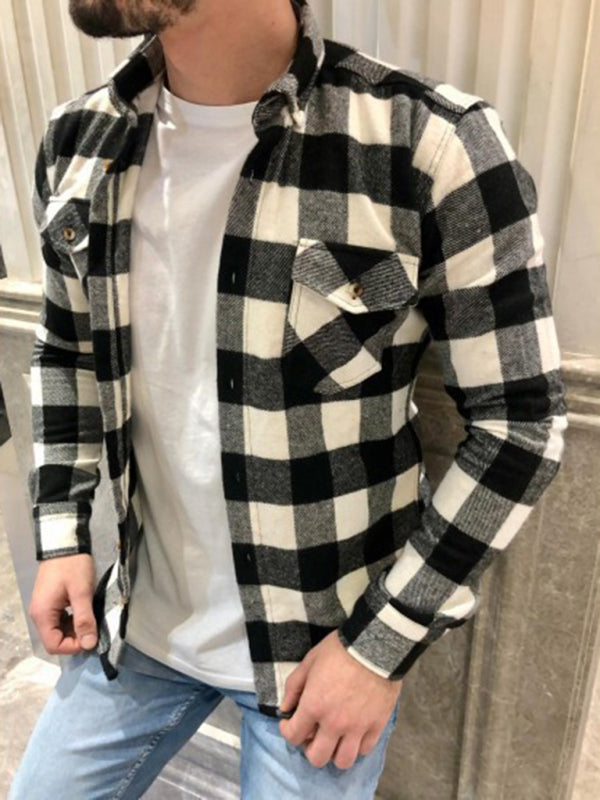 Men's Retro Plaid Shirt