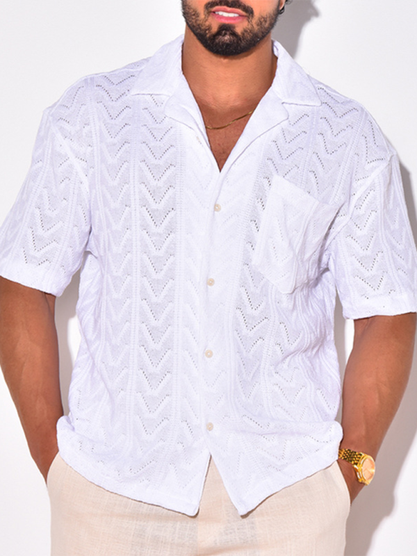 Men's knitted T-shirt