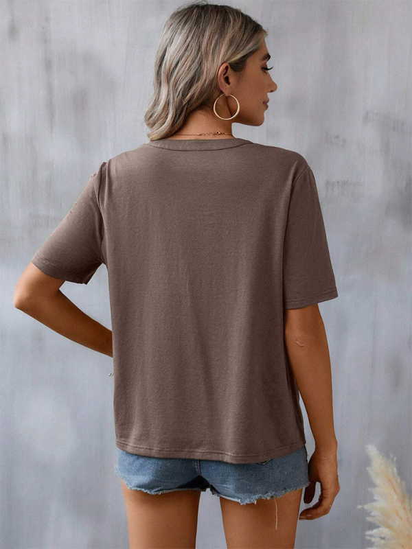 Women's fashion embroidery stitching lace top