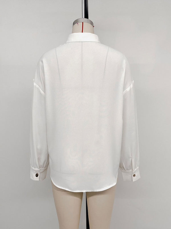 Women's sequined long-sleeved fashionable shirt