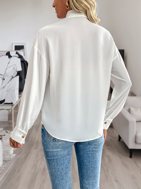 Women's sequined long-sleeved fashionable shirt