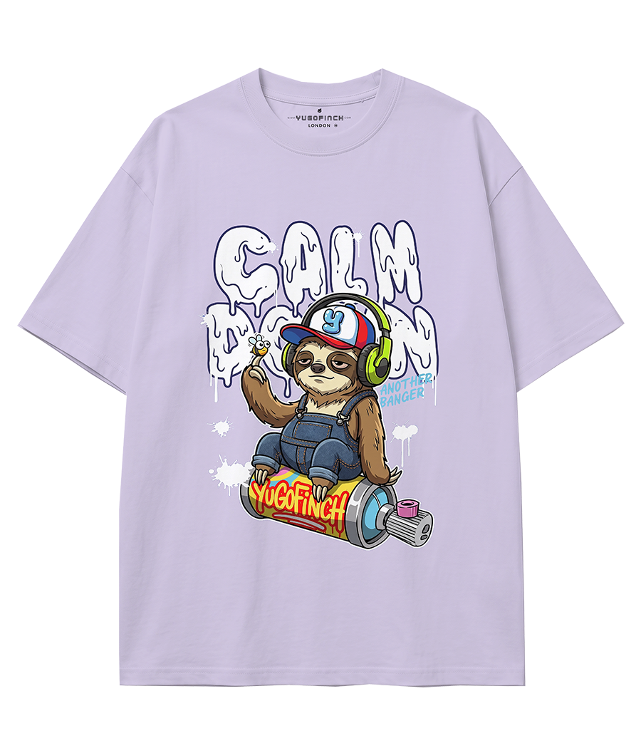 Unisex Sloth 180 GSM 100% COTTON T-Shirt Yugofinch