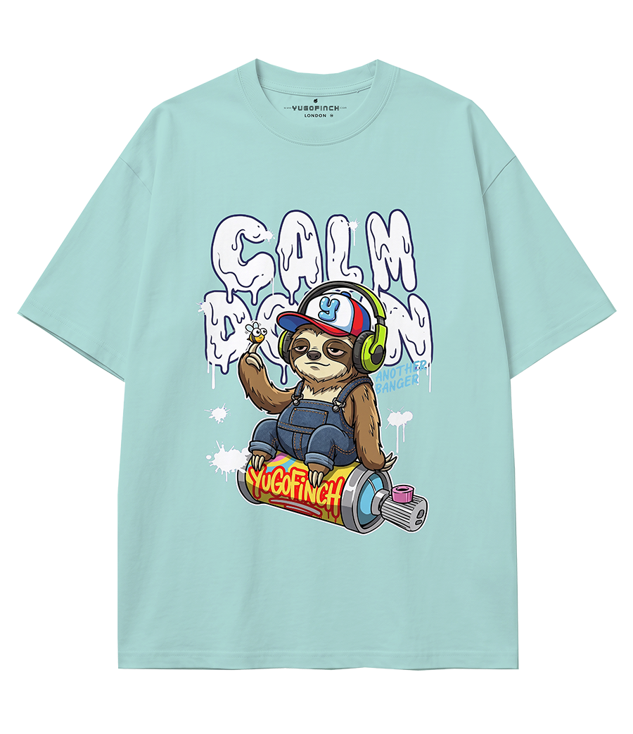 Unisex Sloth 180 GSM 100% COTTON T-Shirt Yugofinch