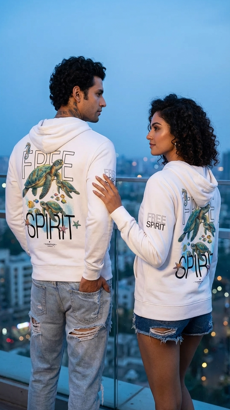 Unisex Zip Free Spirit Hoodie - 6 sizes