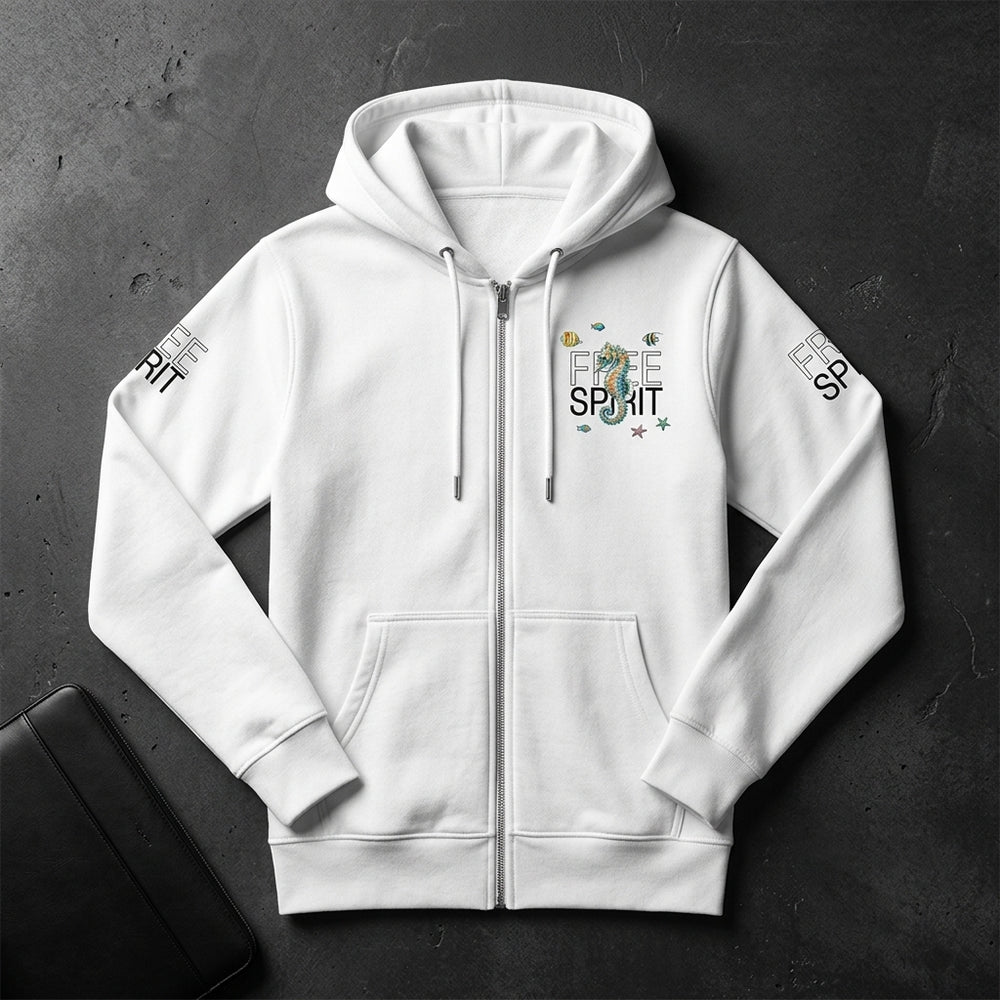 Unisex Zip Free Spirit Hoodie - 6 sizes