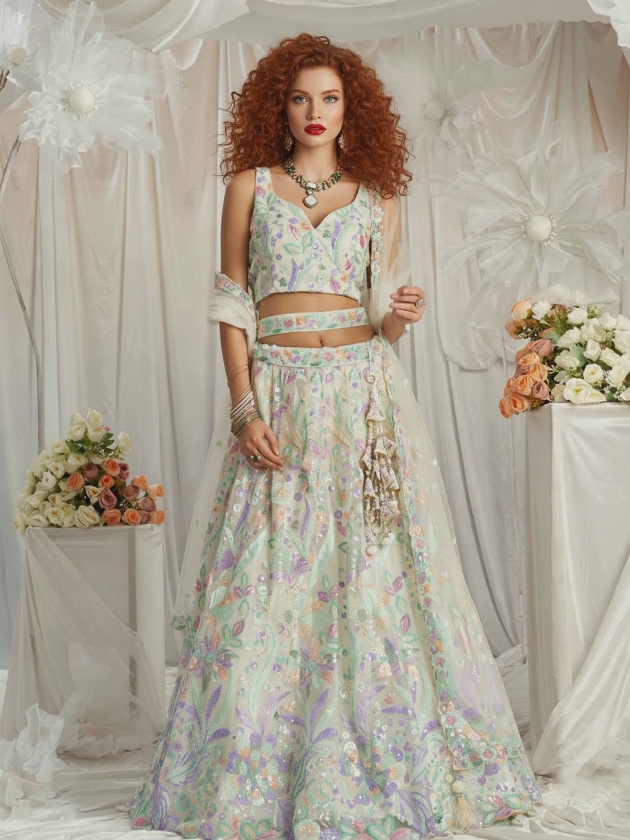 Bridesmaid - Lehenga Choli - Semi Stitched