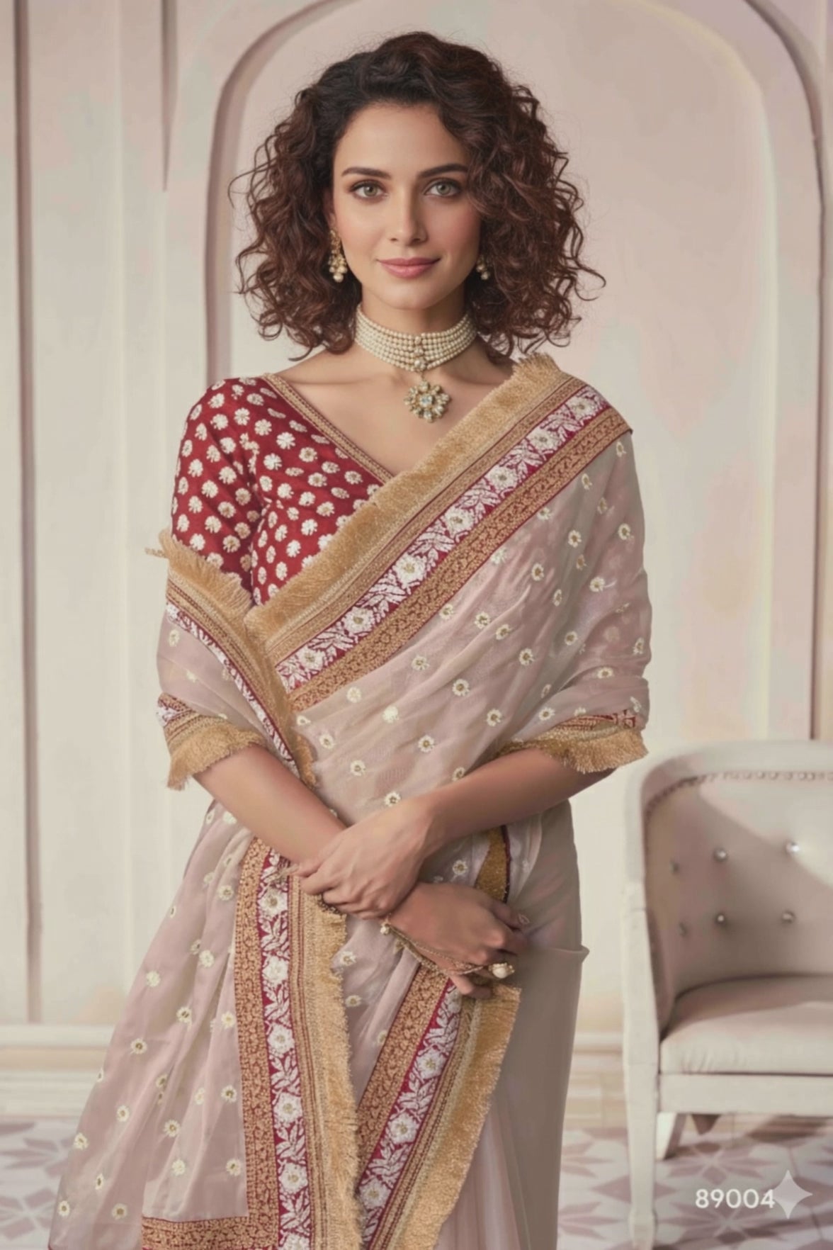 The Royal Touch Women's Saree - Stitch to fit