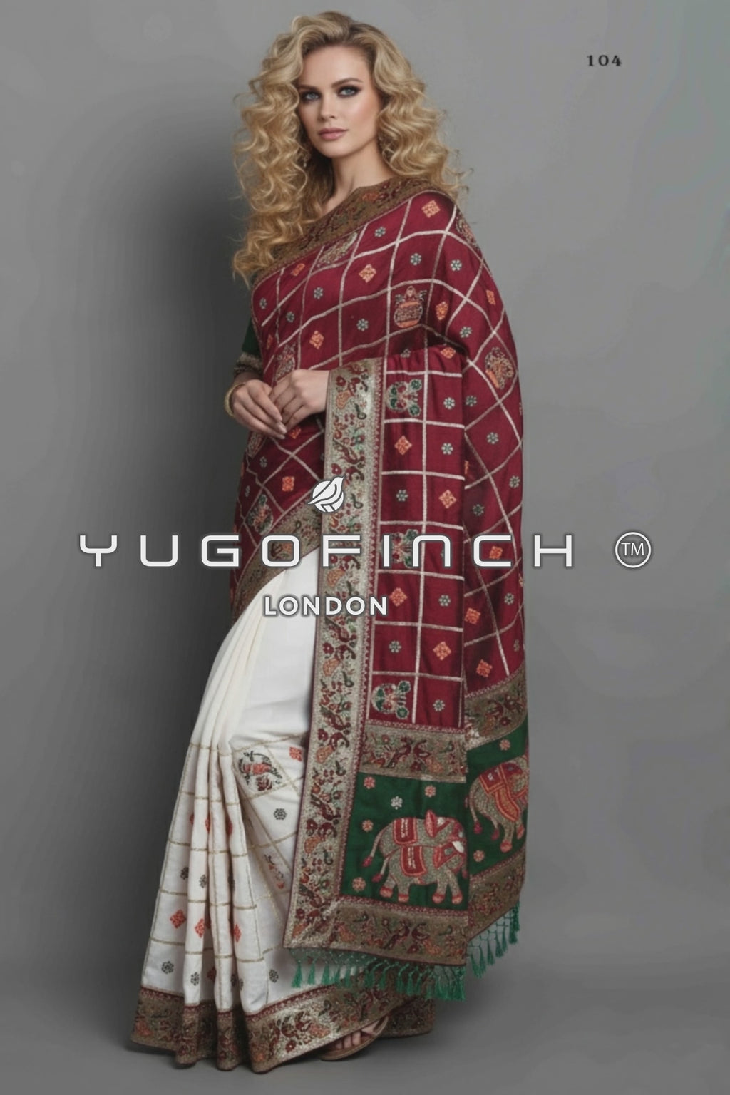 Women's Handcrafted Saree & Blouse Set - Semi Stitched