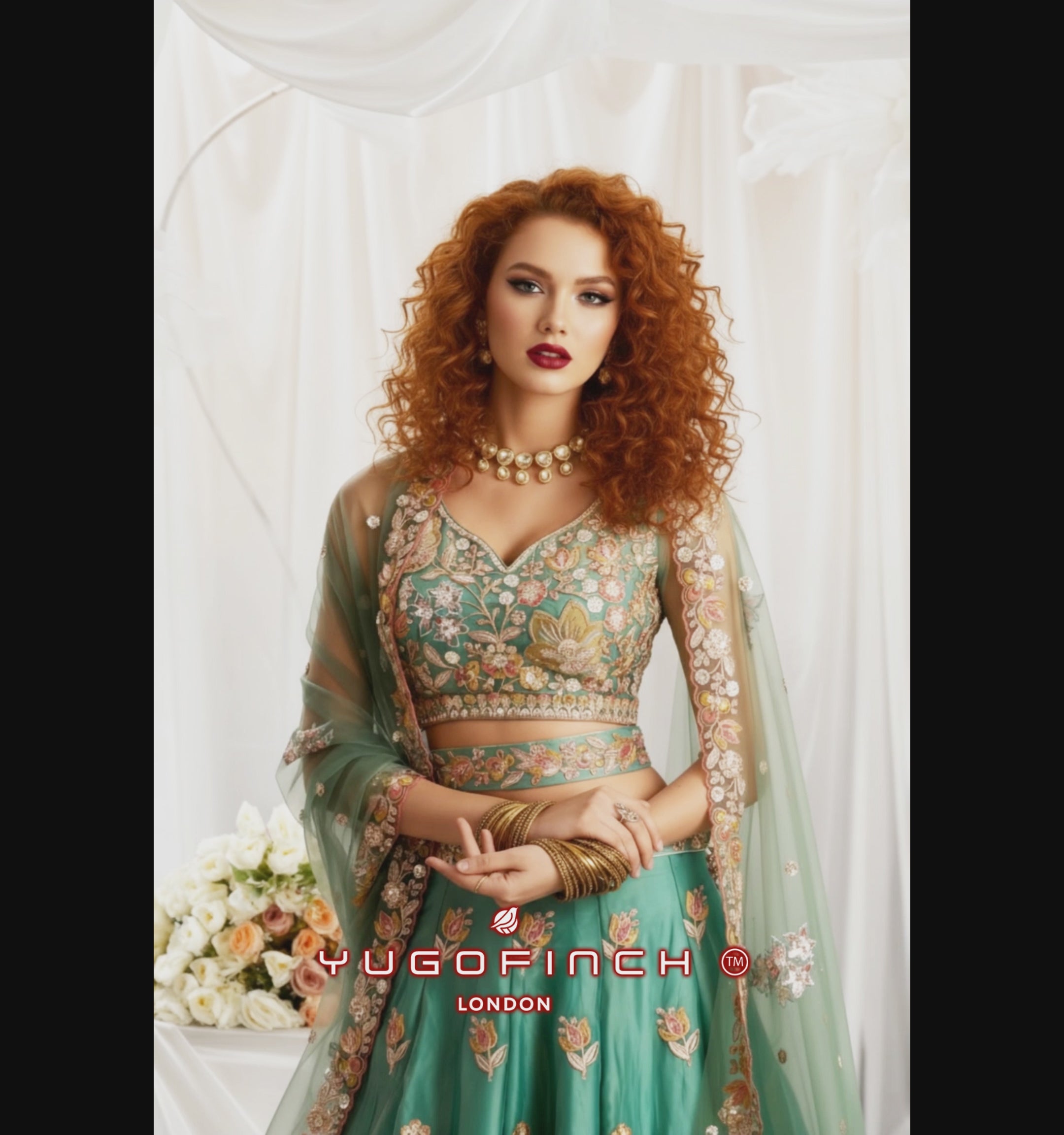 Women's Designer Wedding Outfit - Semi Stitched