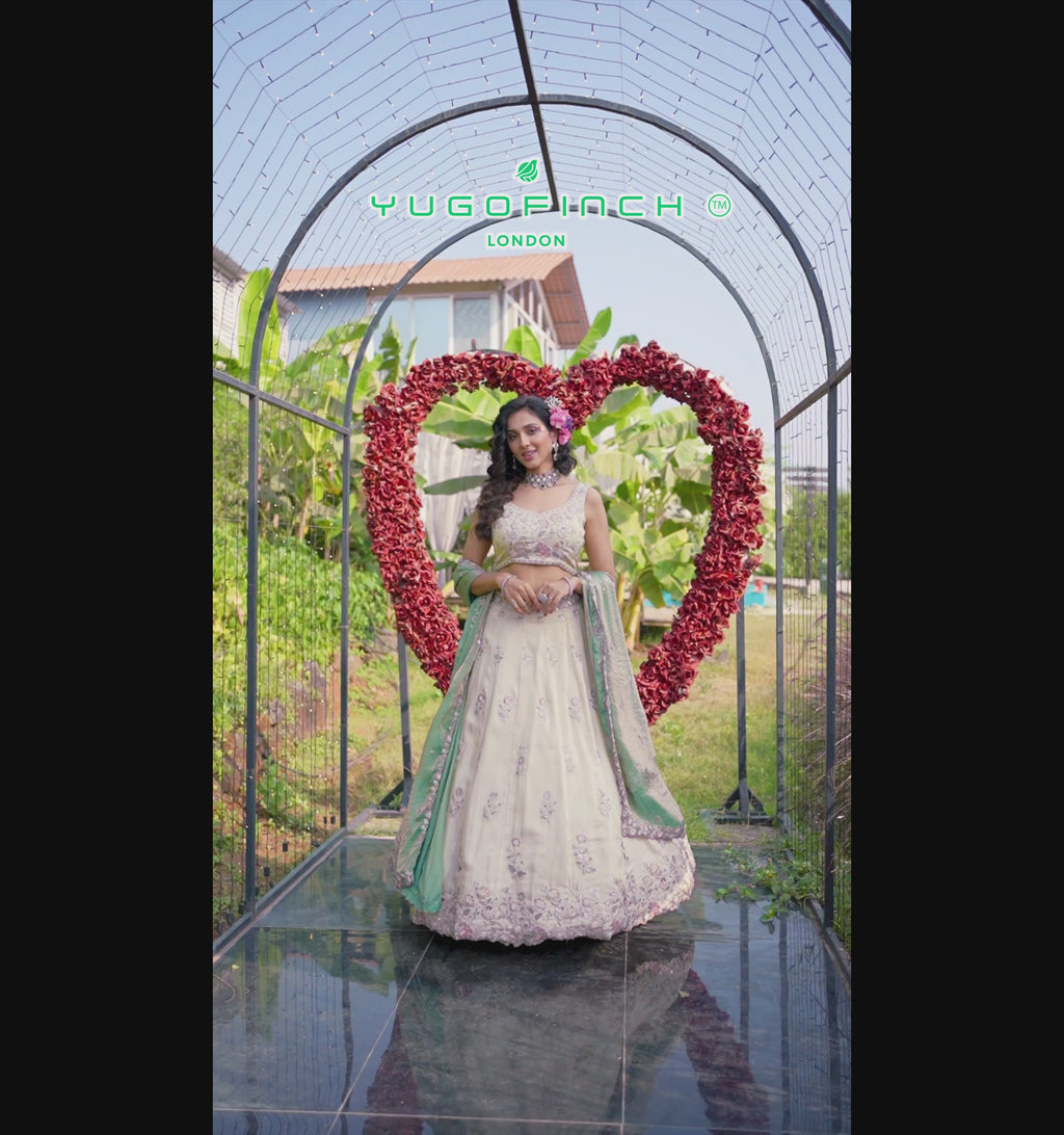 Women's Lahenga Choli set - Semi Stitched