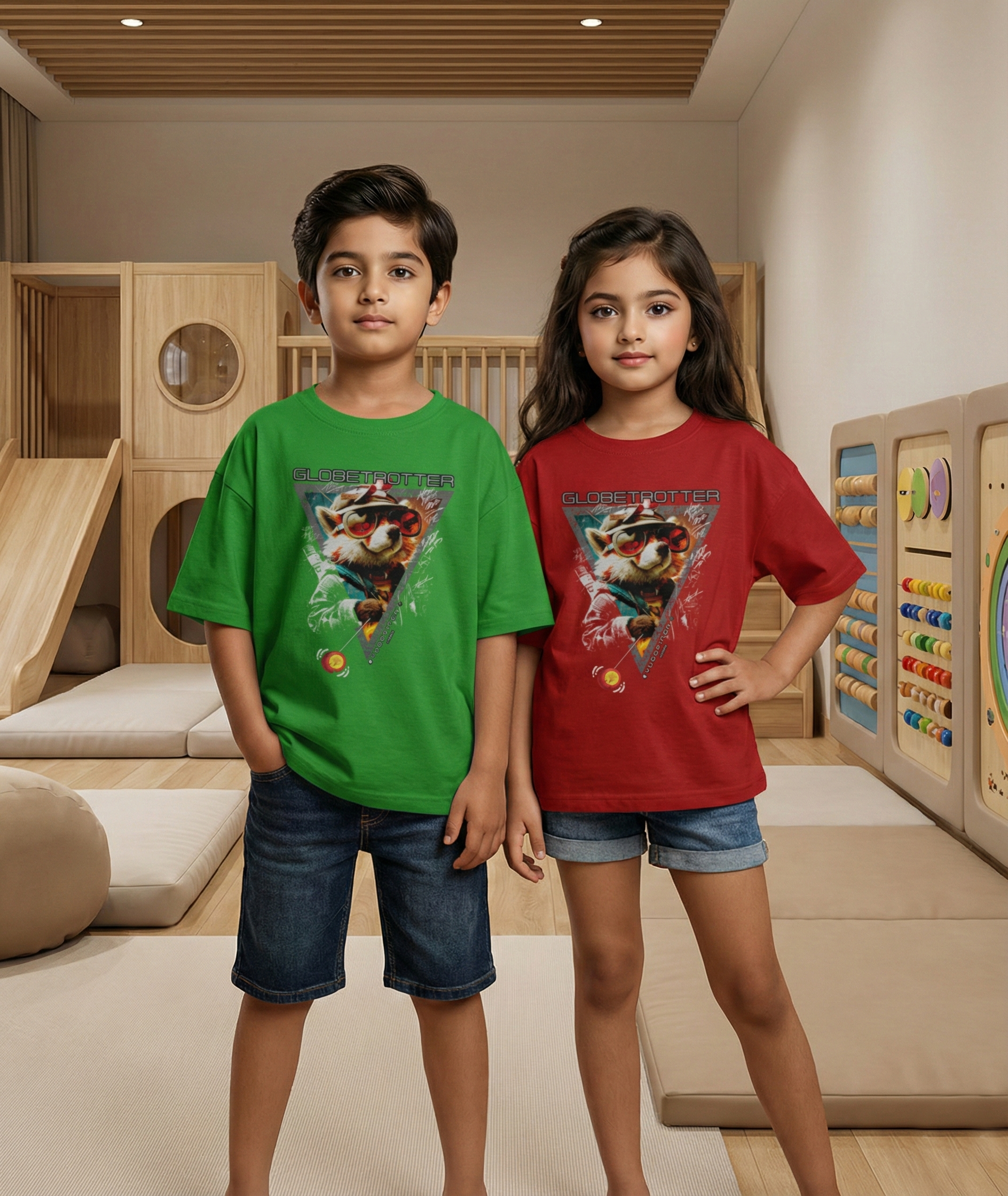 Unisex Crew Neck T-Shirt - 1 month to 13 years - 9 colors