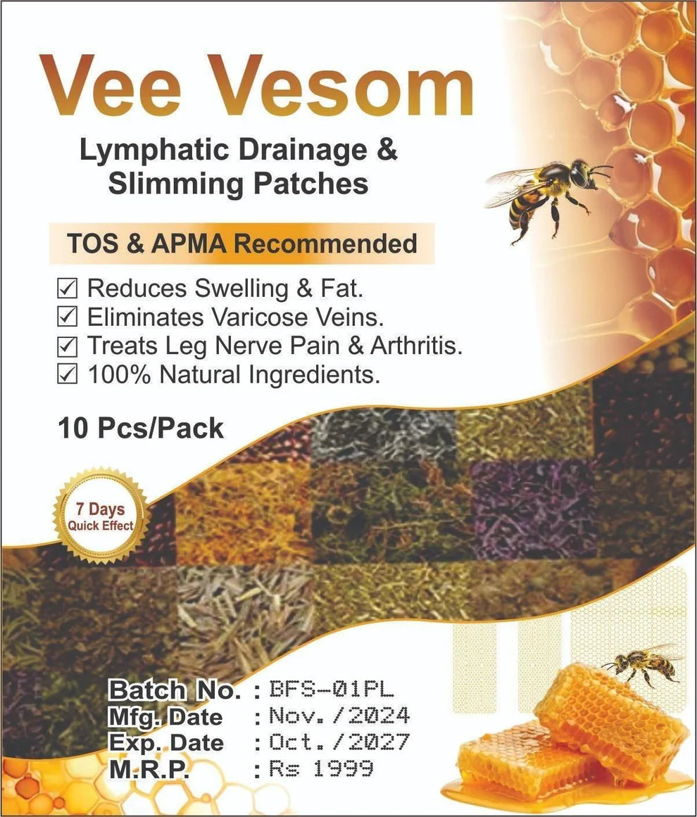 Bee venom Lymphatic damage & Sliming Patches (10 Patches)
