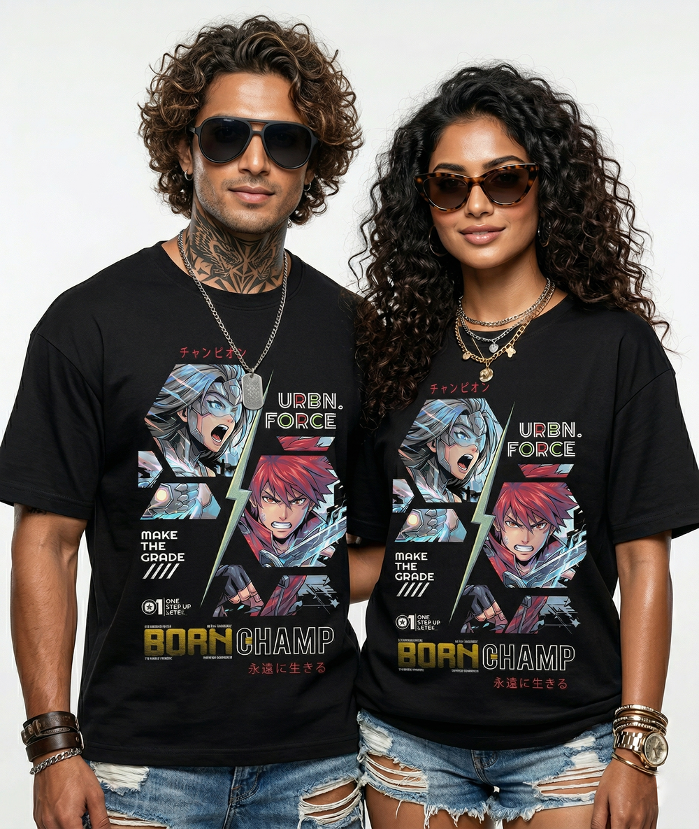 Unisex Supima cotton Anime (Colorful) T-Shirt -  3 colors - 6 sizes