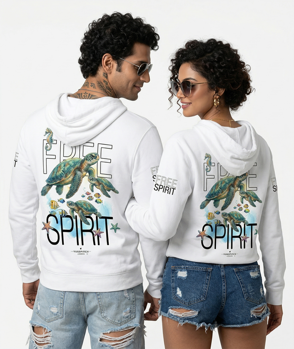 Unisex Zip Free Spirit Hoodie - 6 sizes - Image 2