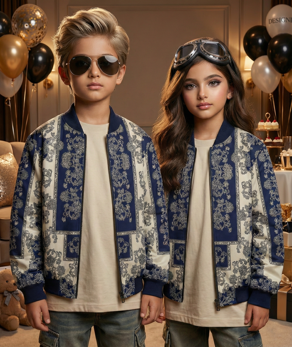 Unisex AOP Kids Party Bomber Jacket