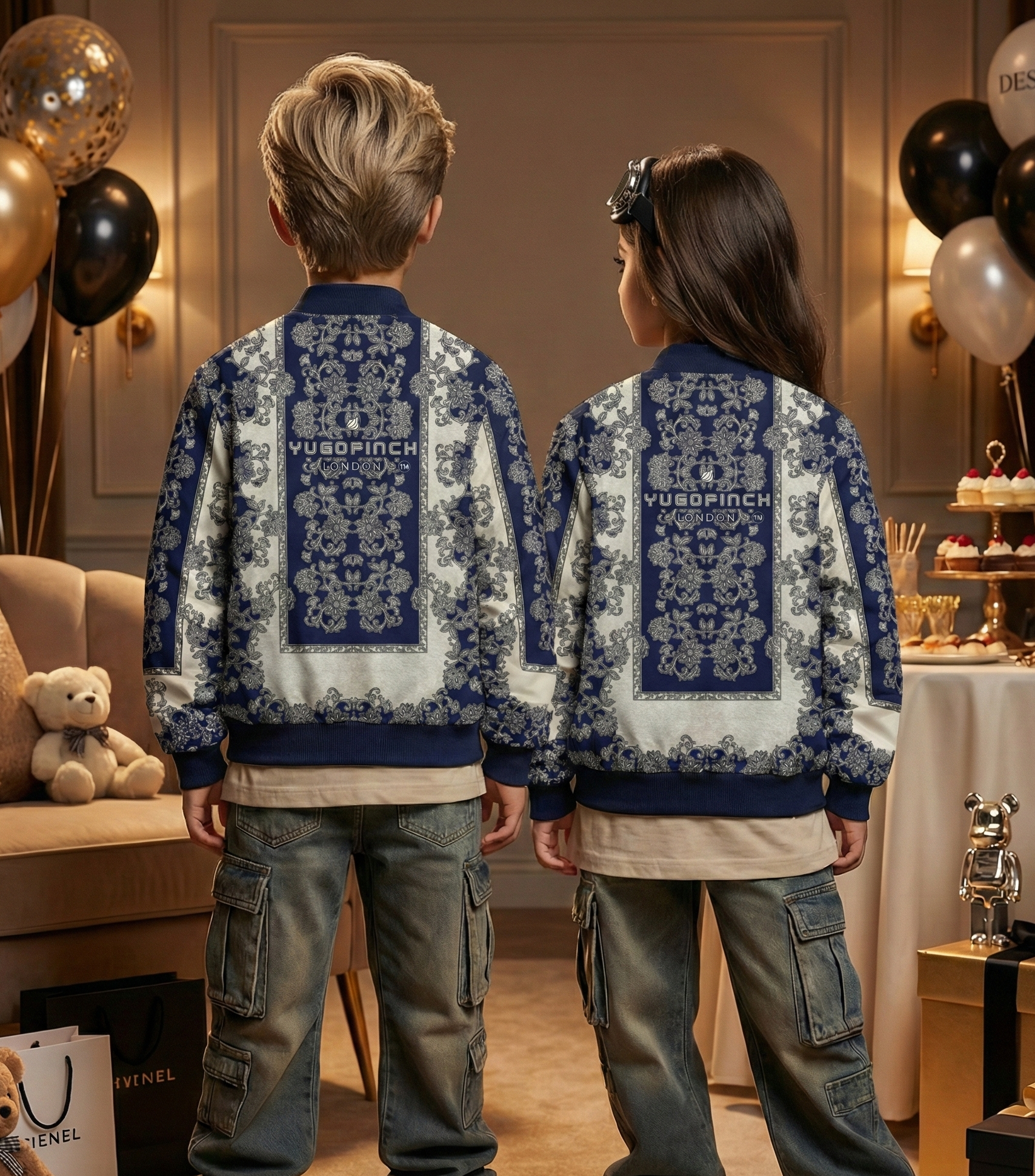 Unisex AOP Kids Party Bomber Jacket